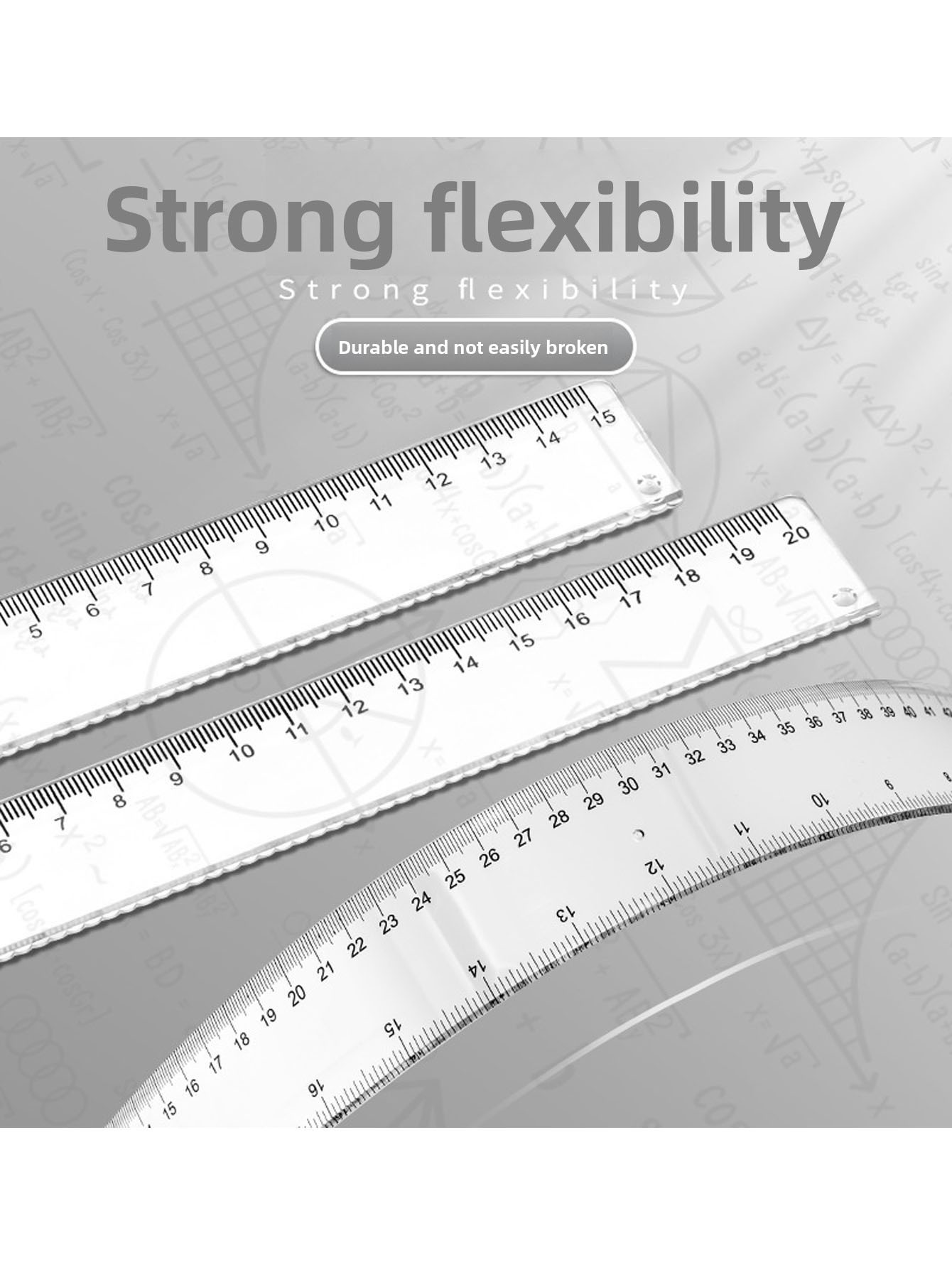 Règle en plastique transparent - Ruler Set Transparent avis et prix