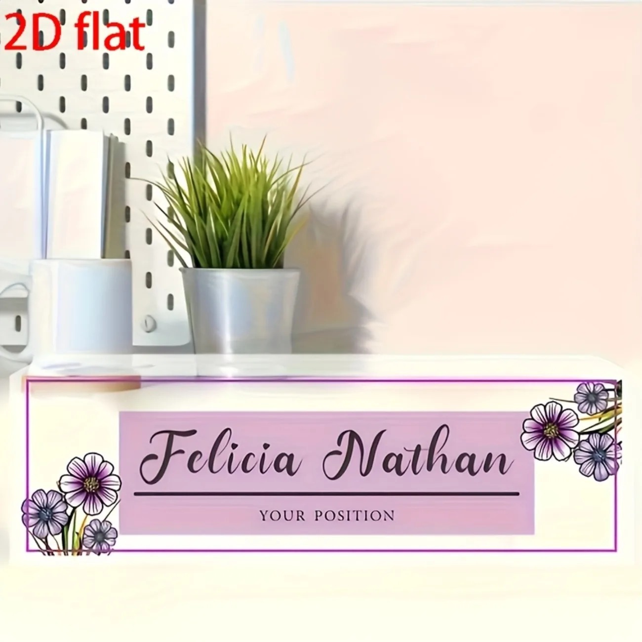 Élégante plaque de bureau en a - Desk Name Plate avis et prix
