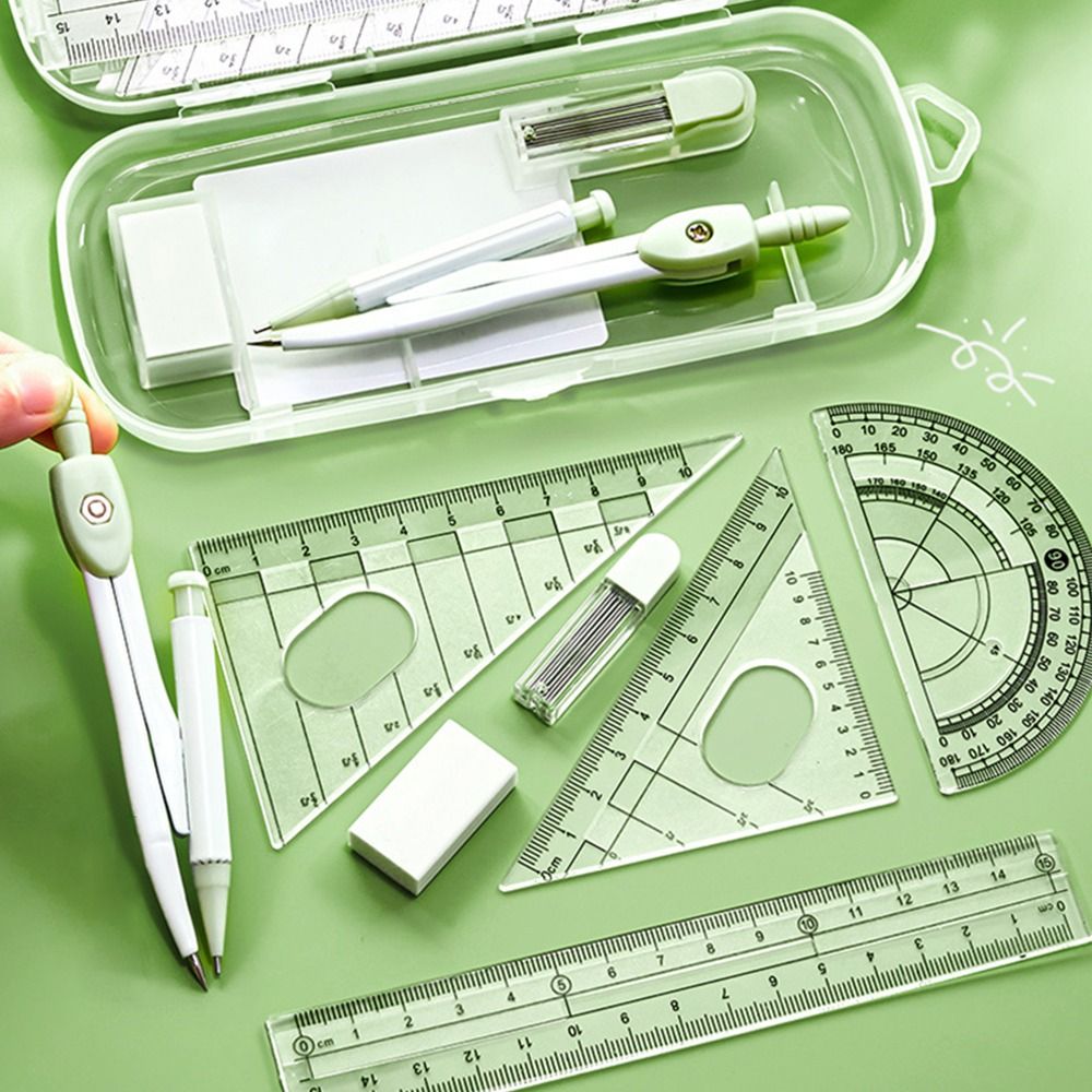 Ensemble de 8 pièces : Règle e - Ruler Set Transparent avis et prix